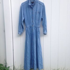 Eddie Bauer Maxi Denim Dress